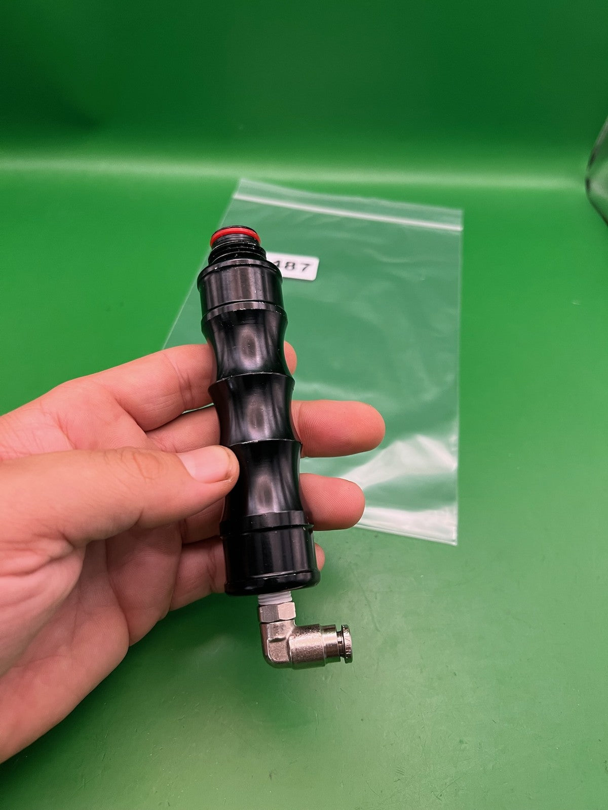 Vintage CO2 Expansion Chamber Black 6-Stage Ribbed Vertical Foregrip ASA