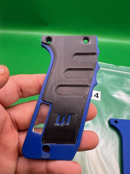 WGP Planet Eclipse Worr E-Blade Grip Panels Blue Black 3D Printed