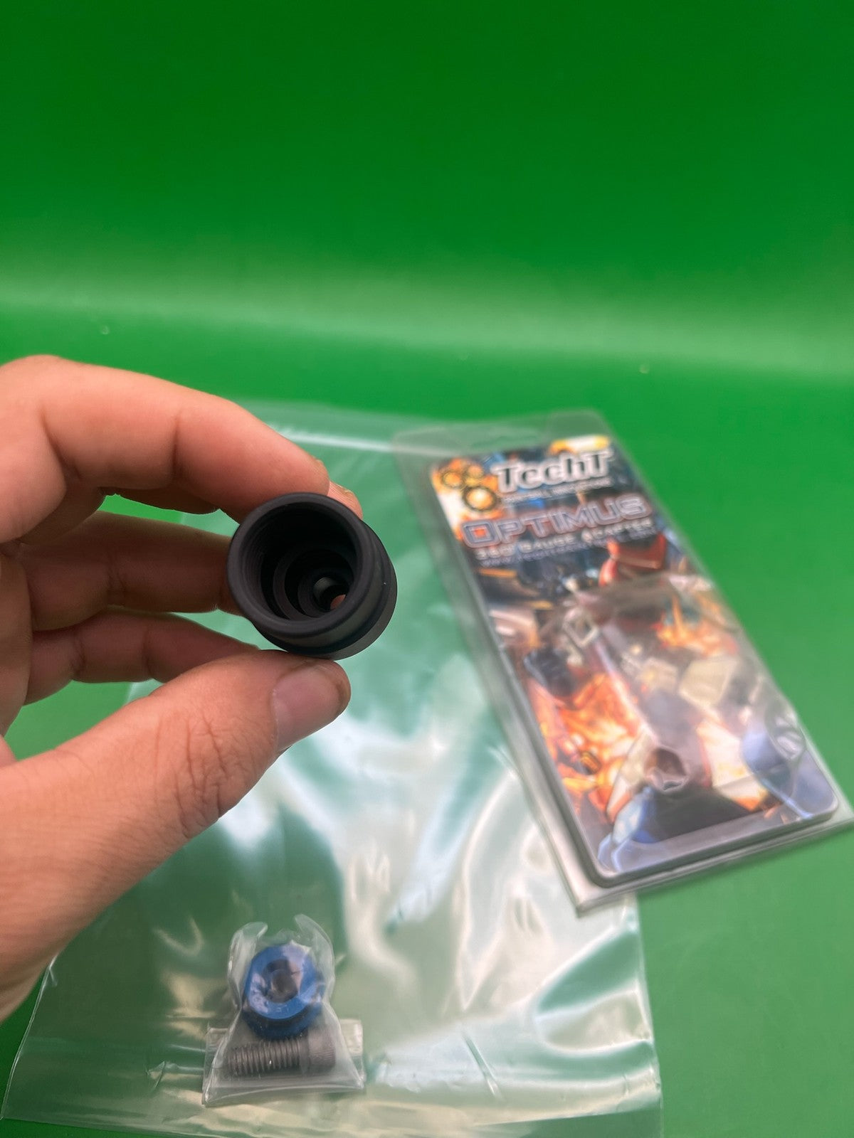 TechT Optimus 360 Degree Swivel Gauge Adapter Black Standard Threads