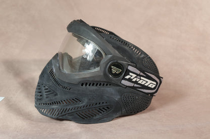 Proto Paintball Mask Full Face Black Clear Lens Goggle Protective Gear
