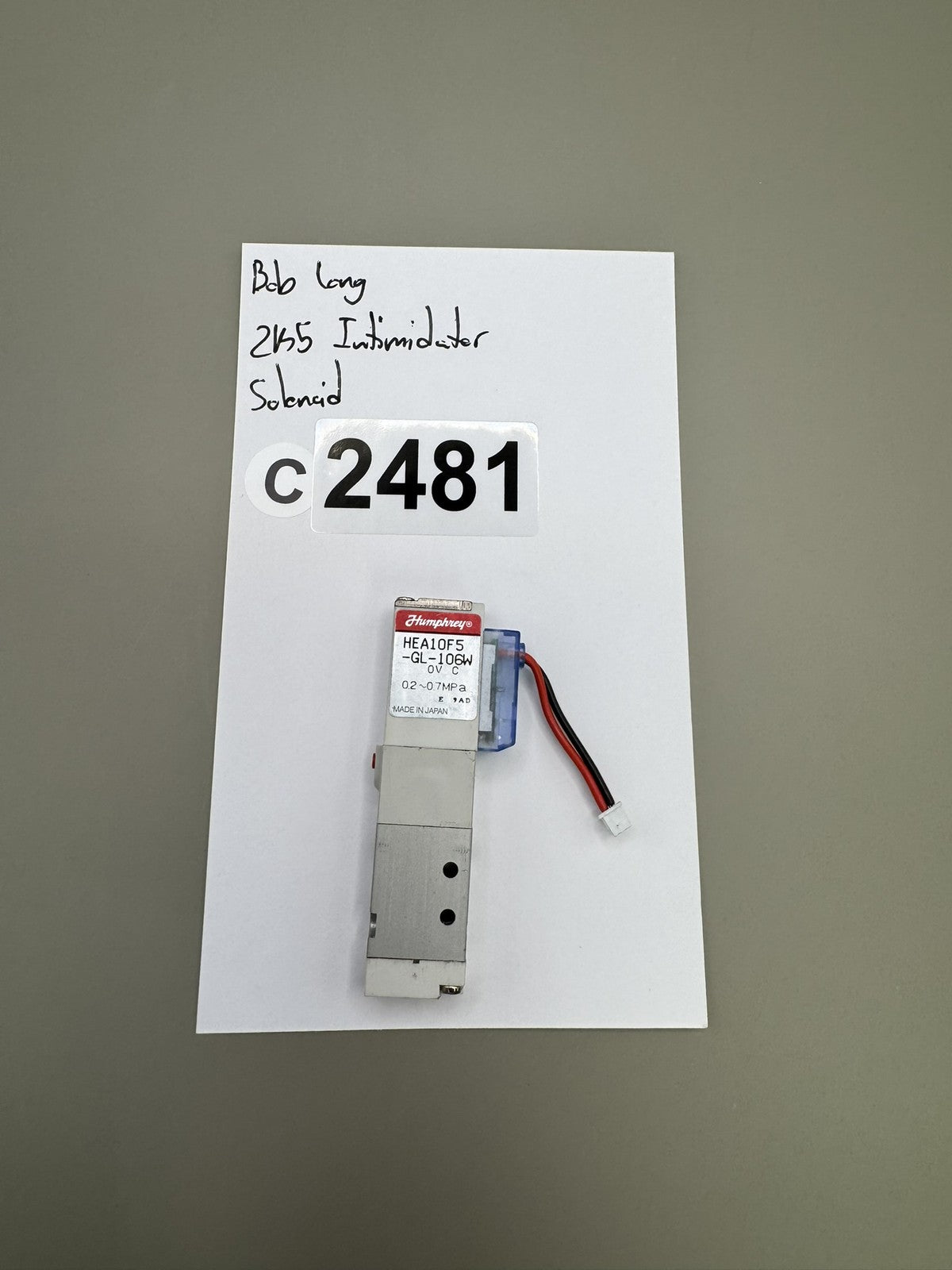 Bob Long 2k5 Intimidator Solenoid
