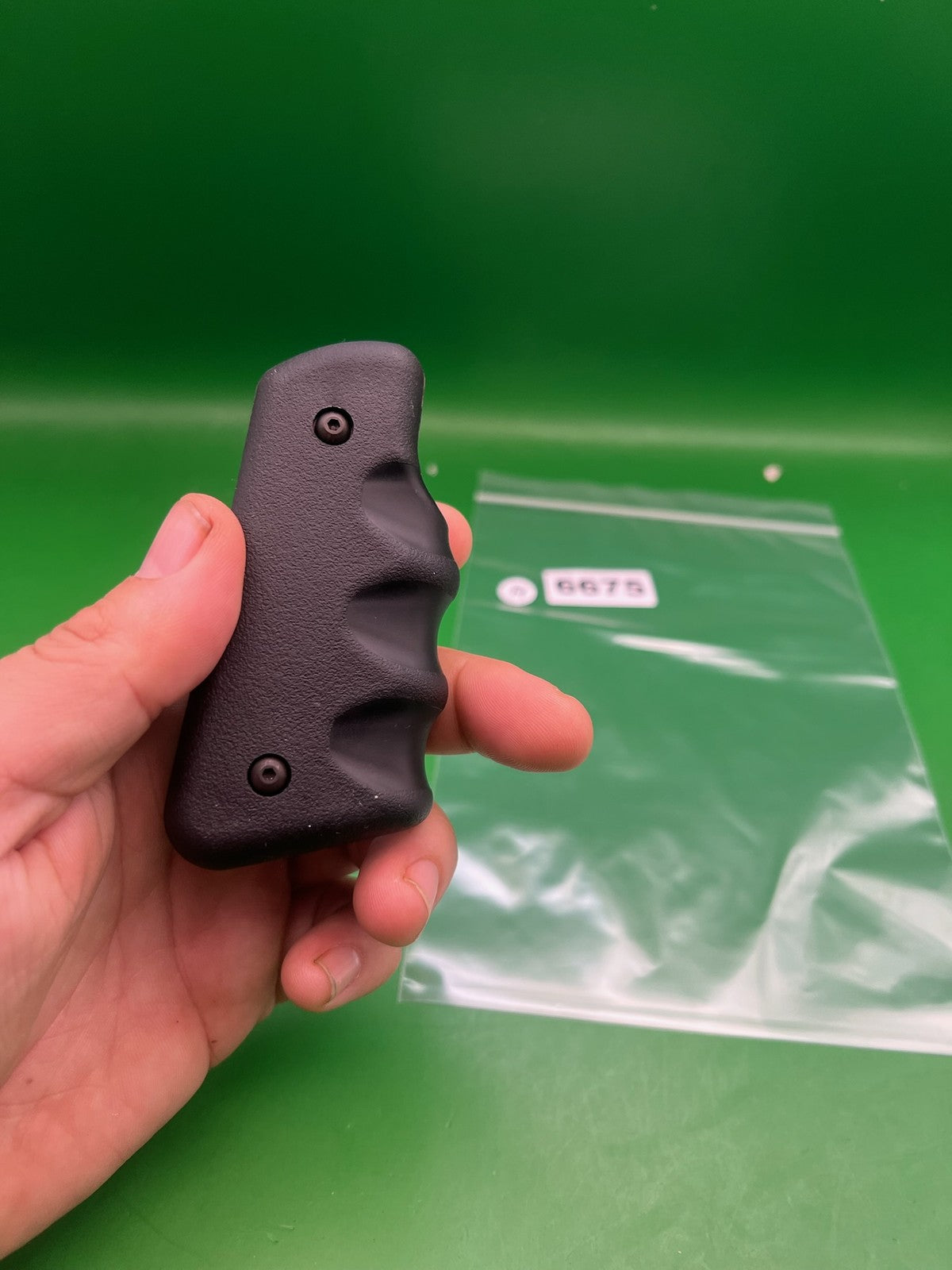 45* Grooved Autococker Grips - used paintball grip panel - black