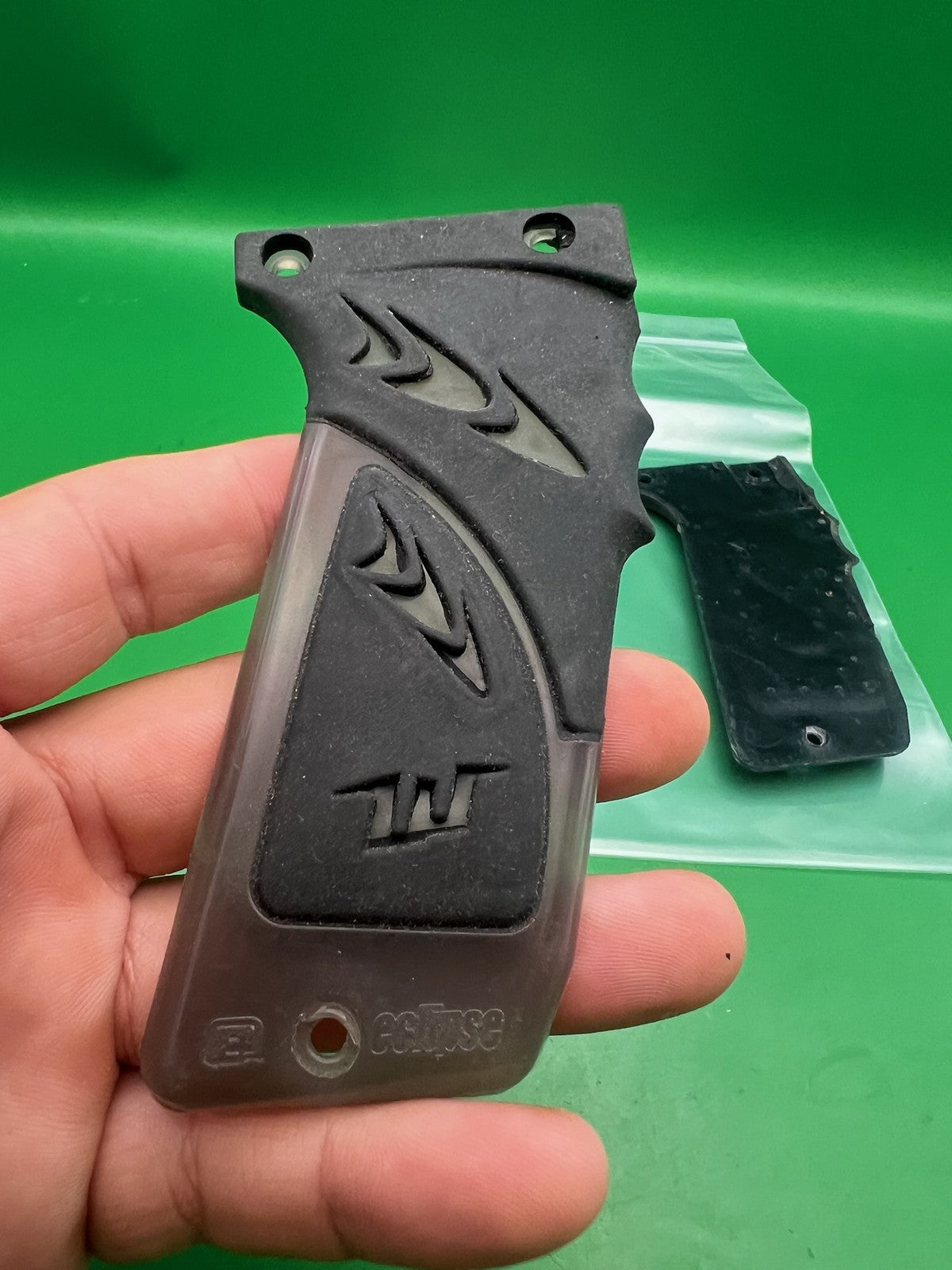 WGP Planet Eclipse Worr Blade Grip Panels Black Rubber Pair