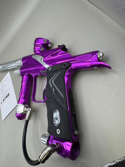 Planet Eclipse Ego 8 PEV's - Purple/Silver - Paintball Marker Fully Working