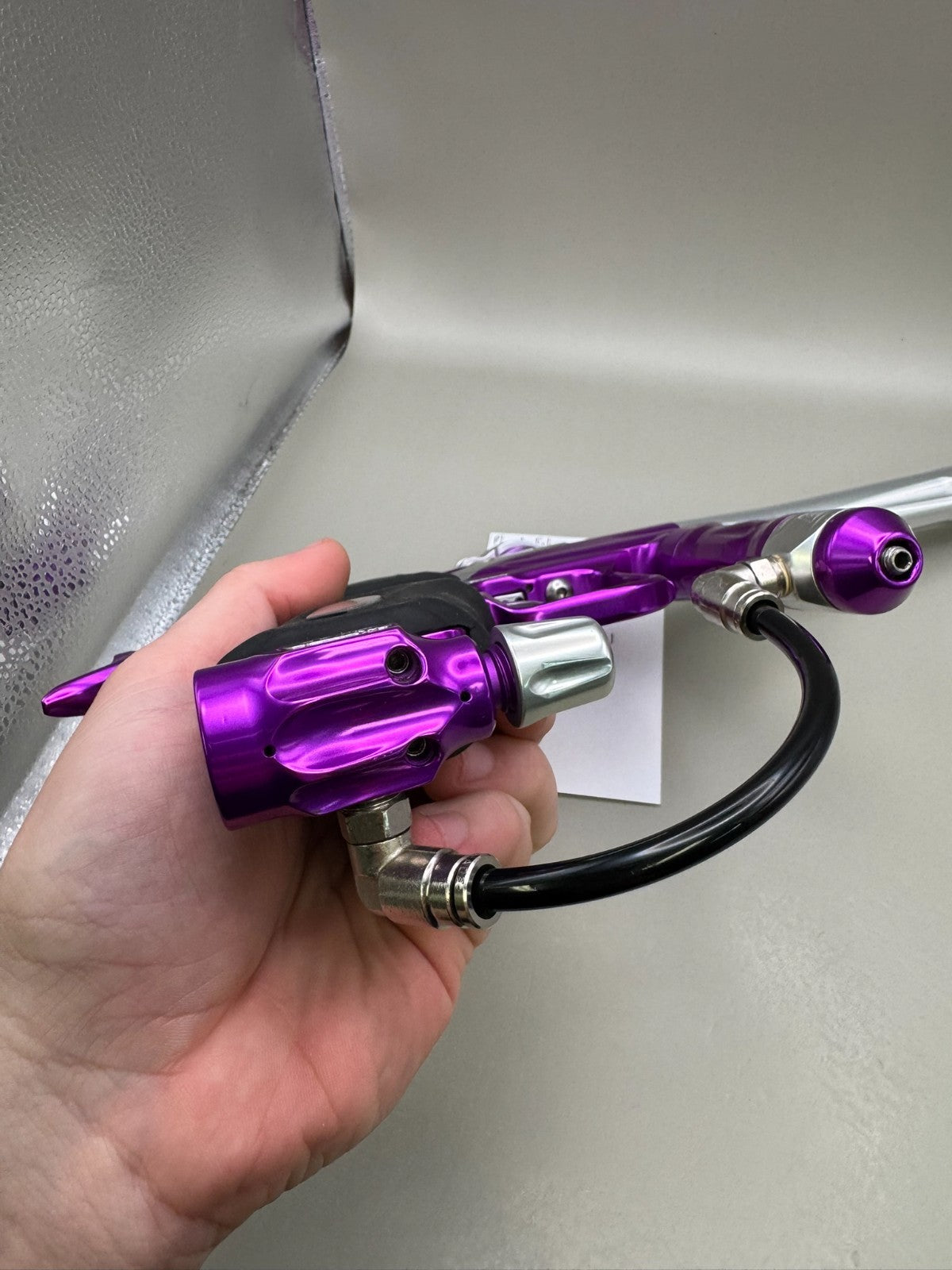 Planet Eclipse Ego 8 PEV's - Purple/Silver - Paintball Marker Fully Working