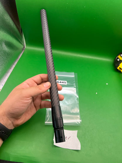 Deadly Winds Carbon Fiber Barrel Cocker Thread Black 14in - used paintball barrel - black
