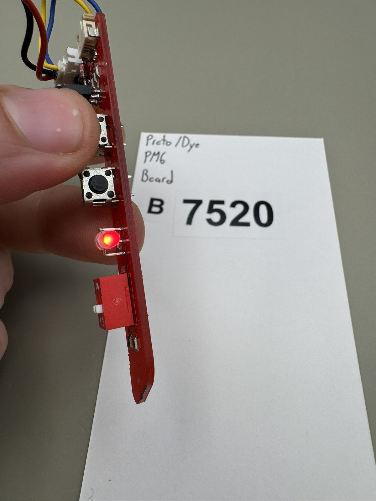 Proto / Dye PM6 Circuit Board Red