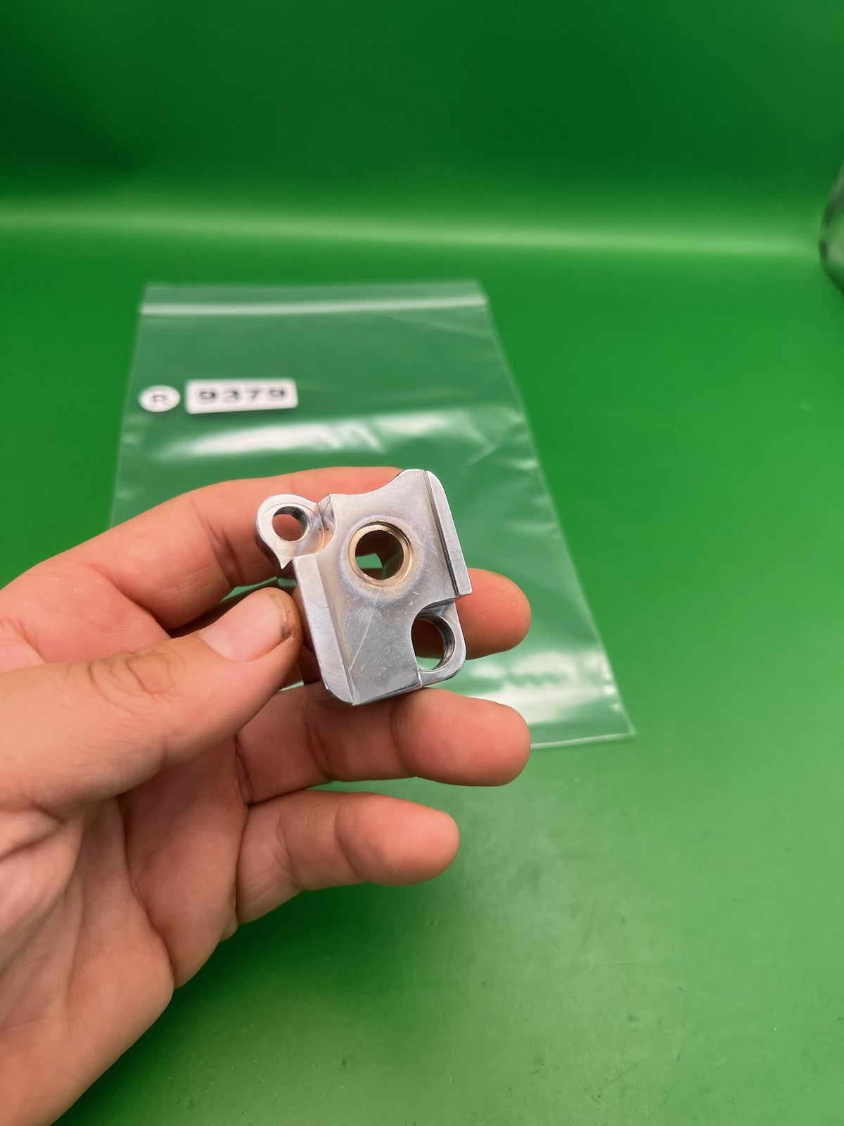 WGP Autococker 2K Front Block Silver Polished Aluminum Marker Part