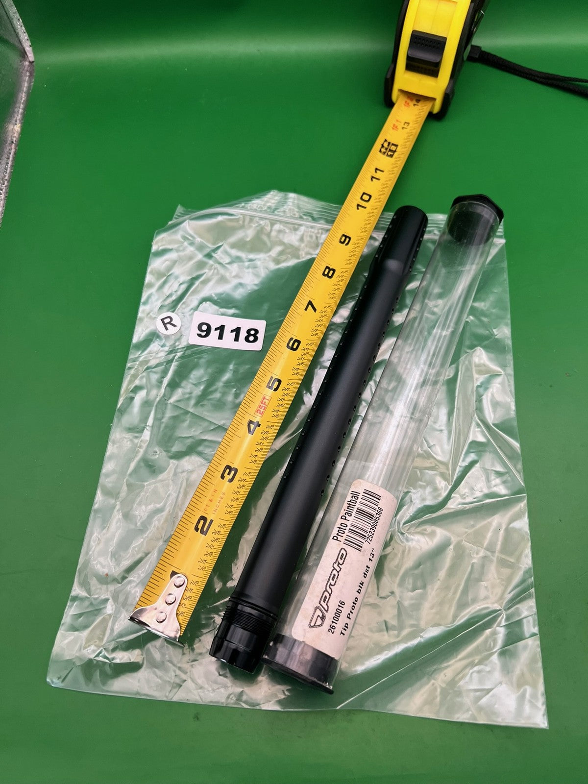 Proto Paintball 14" Barrel Tip Black Aluminum Ported