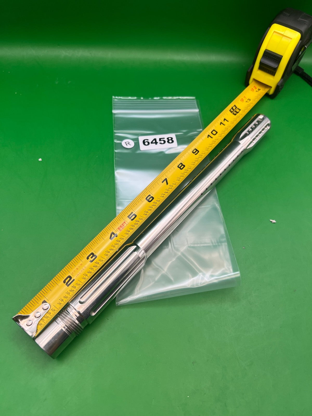 Autococker Dye SS Barrel - Check Thread - used paintball barrel - silver