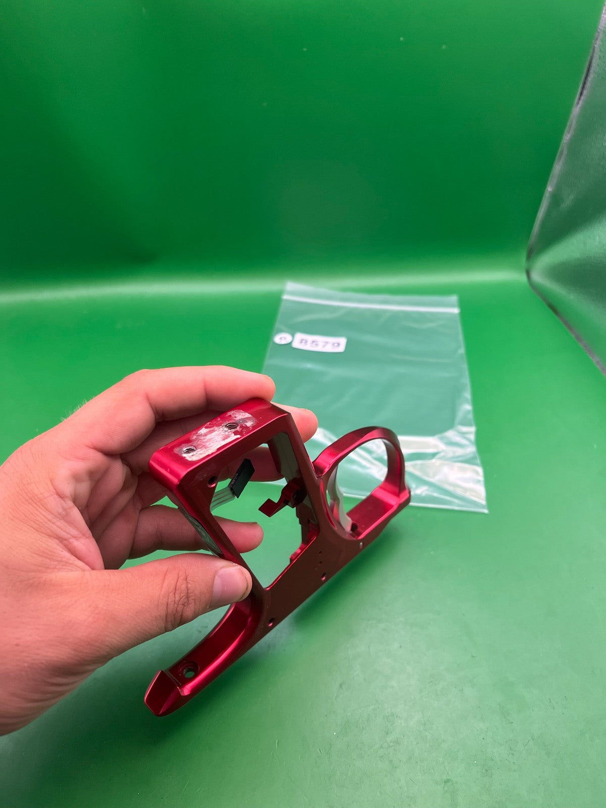 Dye DM5 Trigger Frame Red Anodized Aluminum Electronic E-Frame