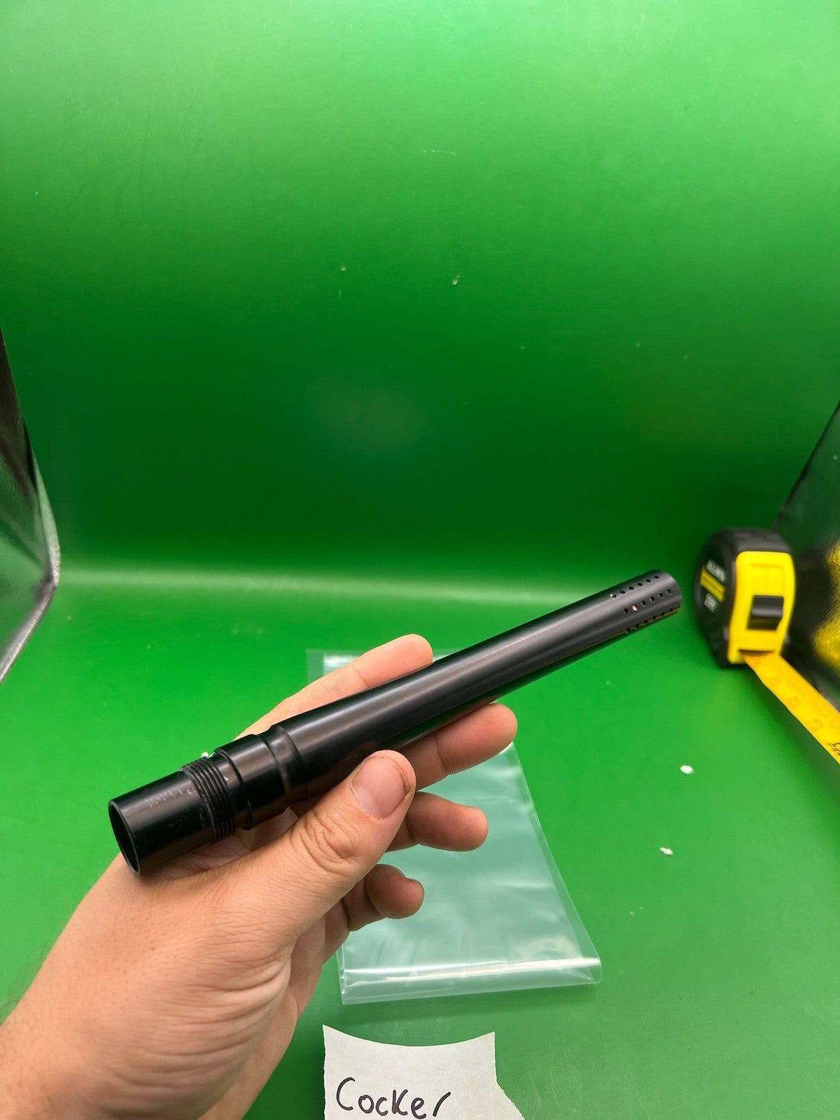 Stock Autococker Cocker Barrel Black 10" .689 Bore - used paintball barrel - black