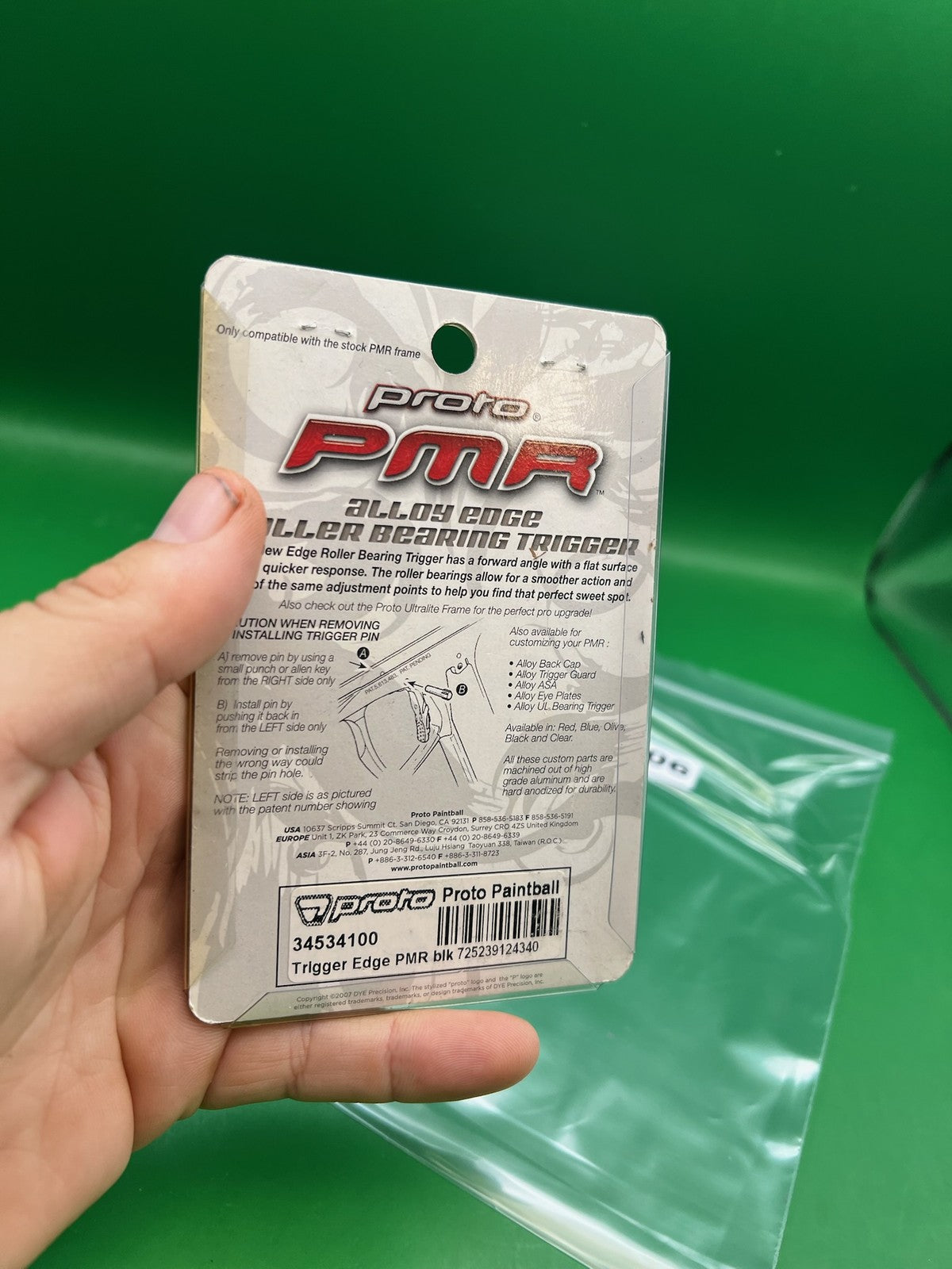 Proto PMR Alloy Edge Roller Bearing Trigger Black