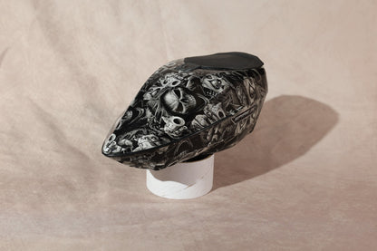 Virtue Spire IR Paintball Hopper Loader Skull Hydro Dip Black Grey