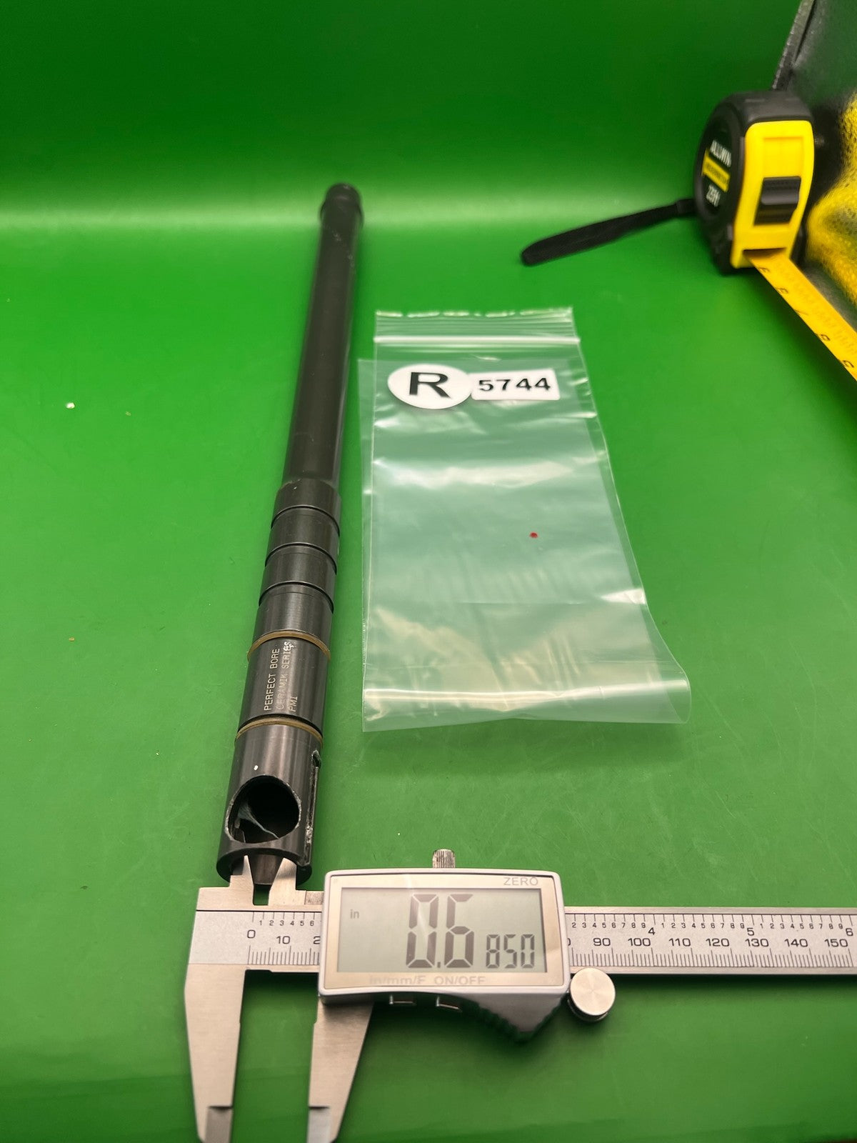 J&J Automag 16" .685 Black Barrel - used paintball barrel - black