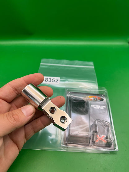 System X Bottom Line Adapter Silver Polished Aluminum CO2 HPA ASA