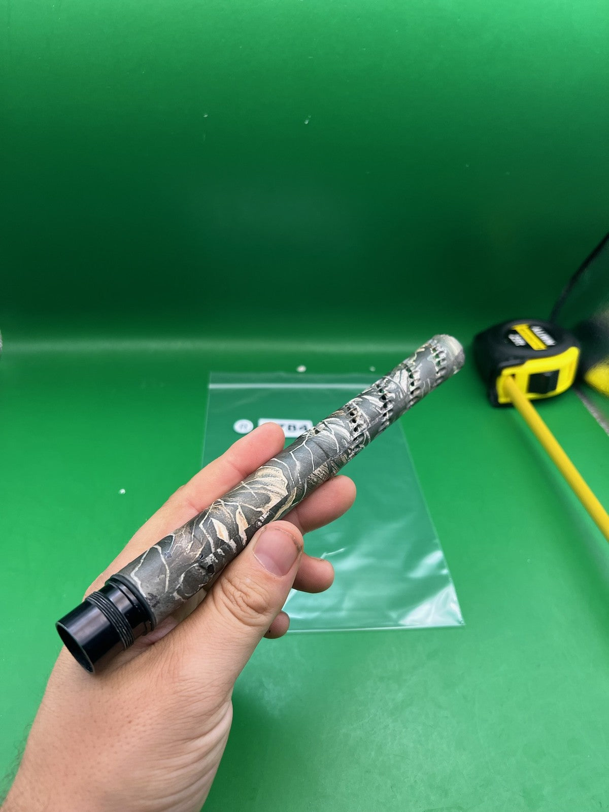 Camo Paintball Barrel Tip Ported Realtree Camo Wrap Freak Tip - used paintball barrel tip - realtree camo