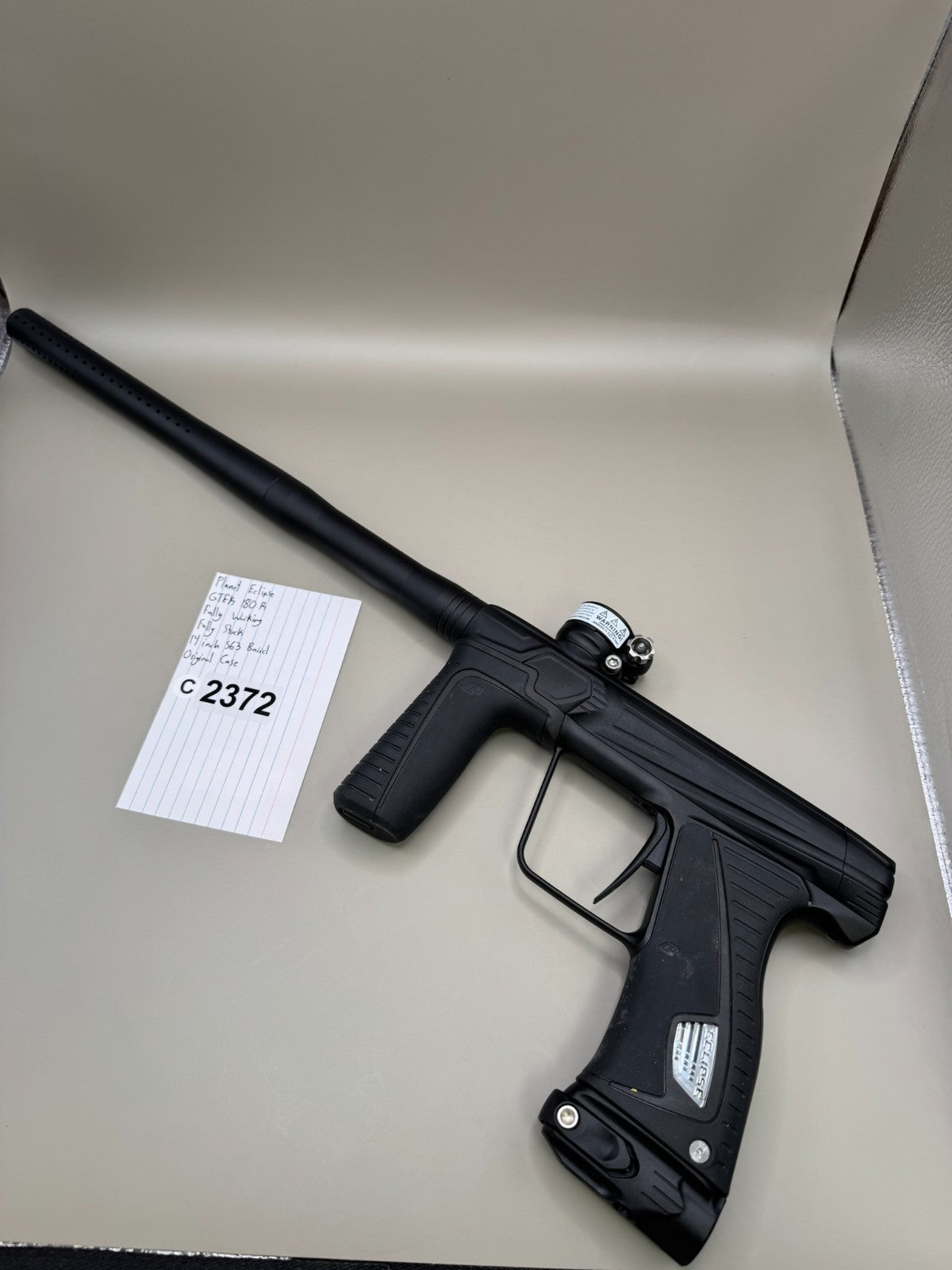 Planet Eclipse GTEK 180R - Paintball Marker Fully Working