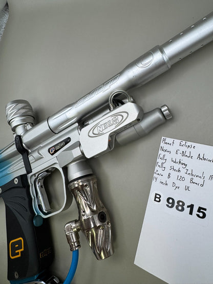 Planet Eclipse E-Blade Autococker - Blue Fade - Paintball Marker Fully Working