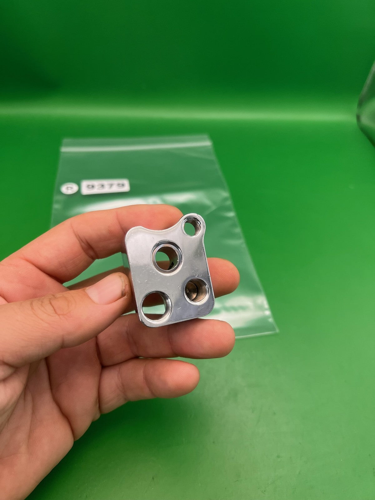 WGP Autococker 2K Front Block Silver Polished Aluminum Marker Part