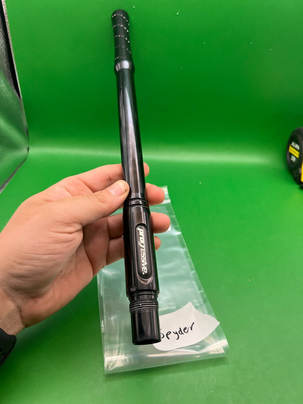 Smart Parts Progressive Barrel Spyder 14" .692 Black - used paintball barrel - black