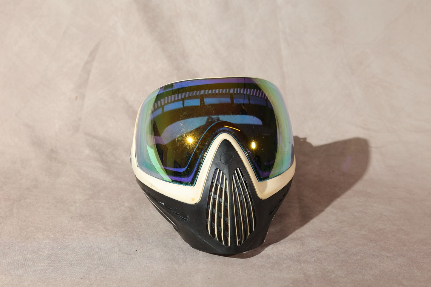 Dye I4 Paintball Mask Goggle Tan Black Frame Gold Mirror Thermal Lens
