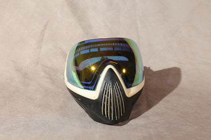 Dye I4 Paintball Mask Goggle Tan Black Frame Gold Mirror Thermal Lens