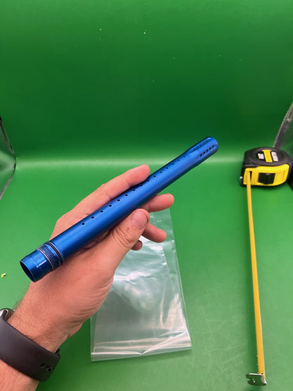 18 Inch Dye Ultralight Tip Blue - used paintball barrel tip - blue anno