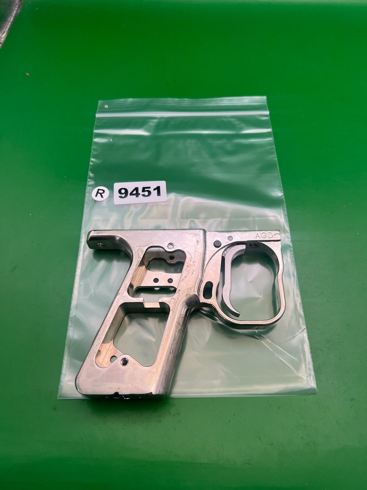 AGD Air Gun Designs Automag Intelli Frame Silver Aluminum Trigger Frame