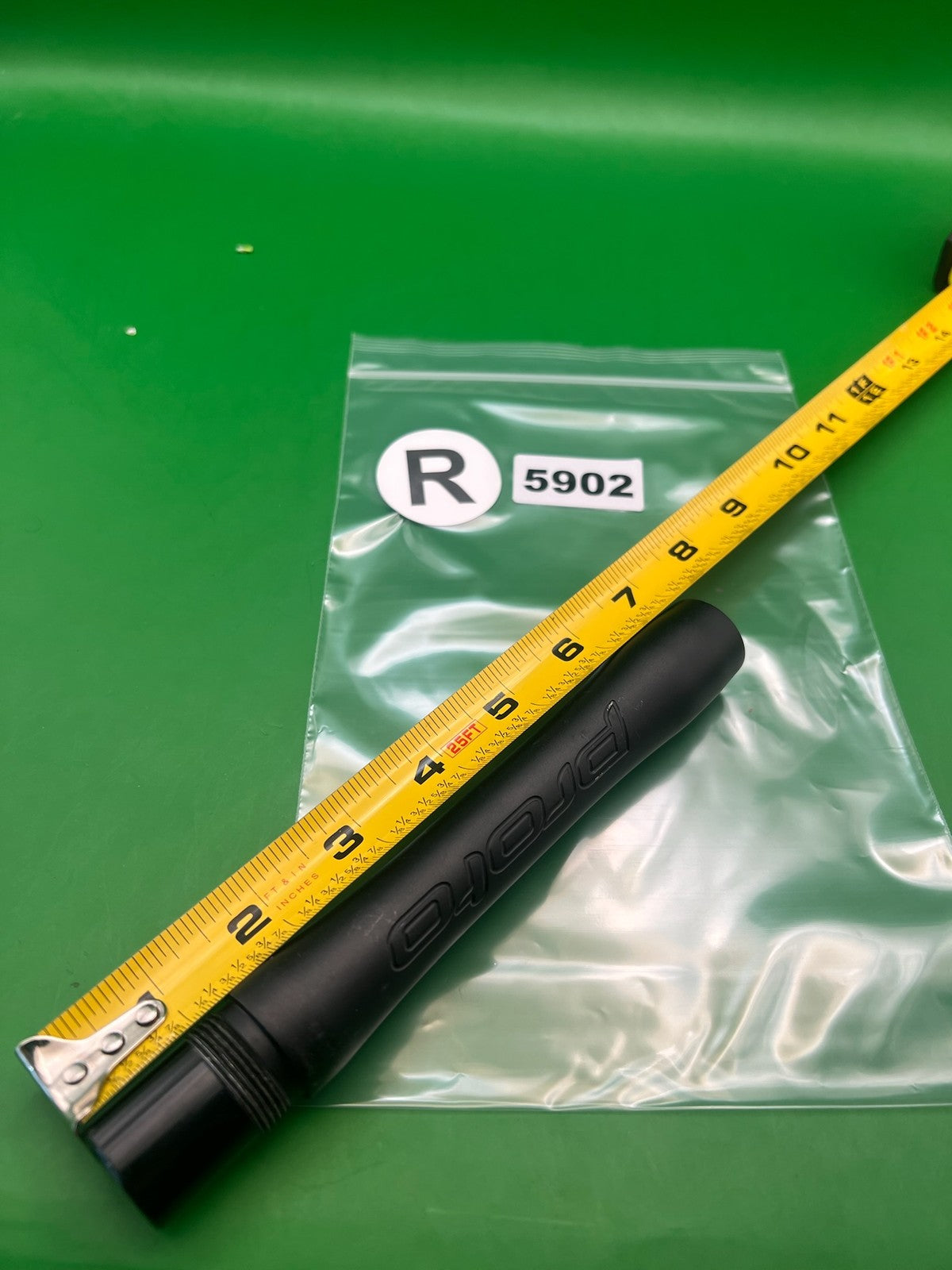 Proto Paintball Barrel Back 5" .685 Black Autococker Threads - used paintball barrel back - black