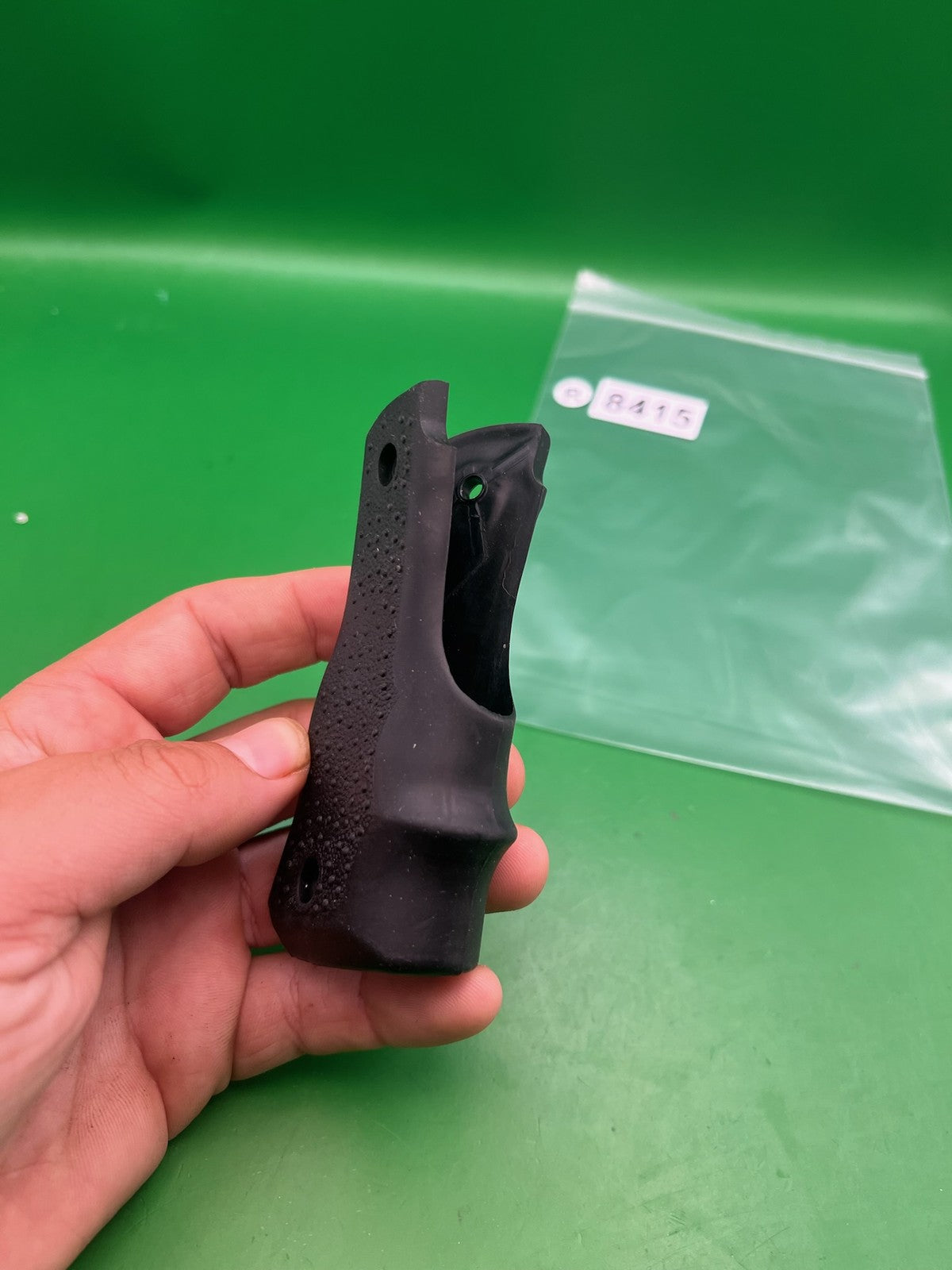 ICD 1911/45 Style Rubber Grip Panels Black Stippled Paintball Marker
