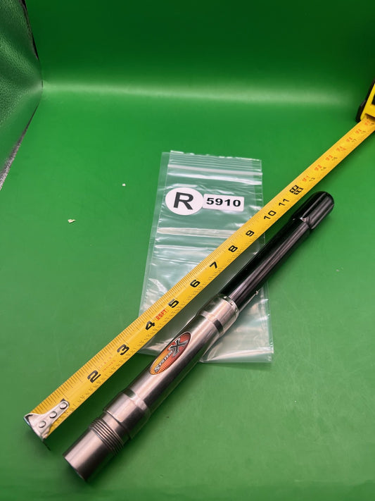 System X Paintball Barrel Black Silver .688 Bore 16in AC Autococker Thread