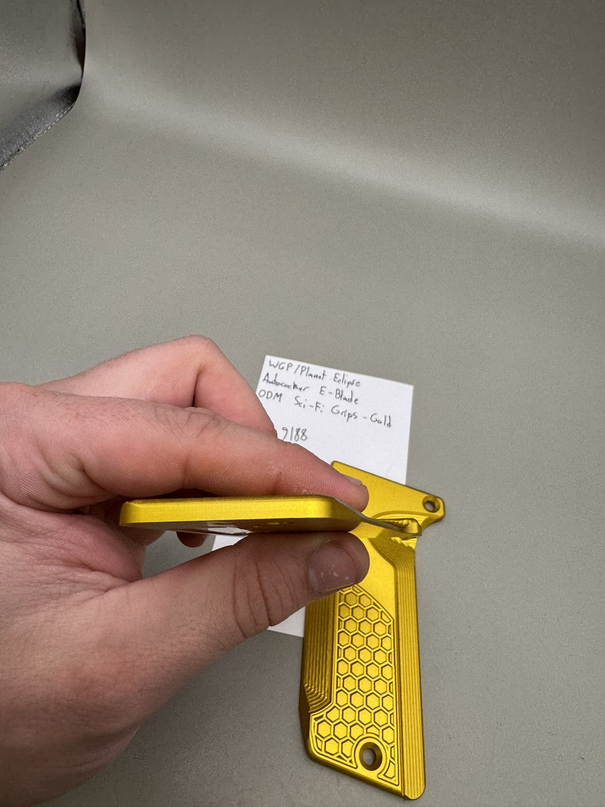 WGP/Planet Eclipse Autococker E-Blade ODM Sci-Fi Grips - Gold