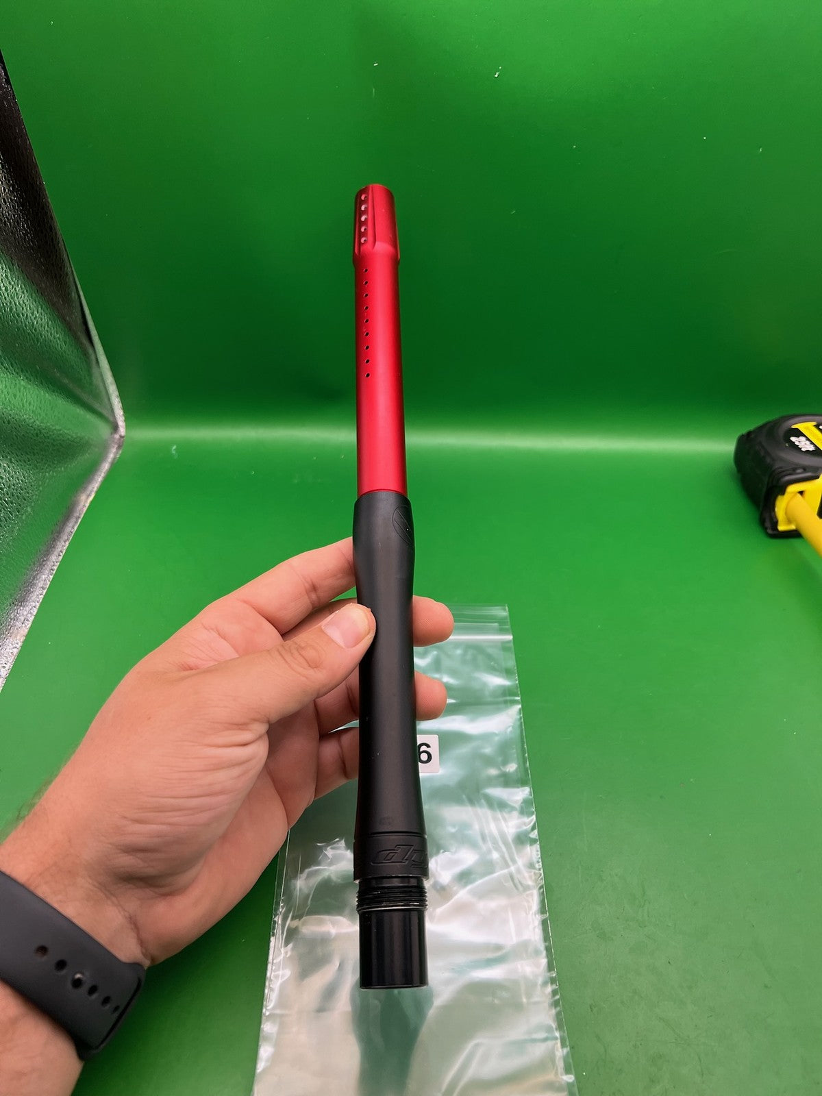 Dye Ultralite (UL) Paintball Barrel 14" 0.687 AC Thread - Black/Red
