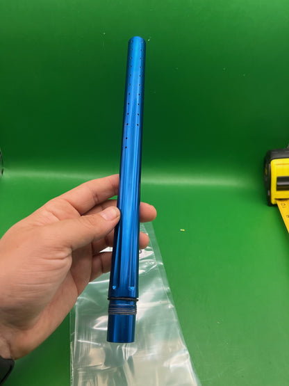 Stock Autococker 12" .688 Blue - used paintball barrel - blue anno