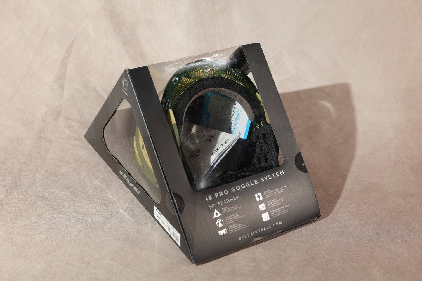 Dye i3 Pro Paintball Goggle System Mask Green Tan Camo New in Box