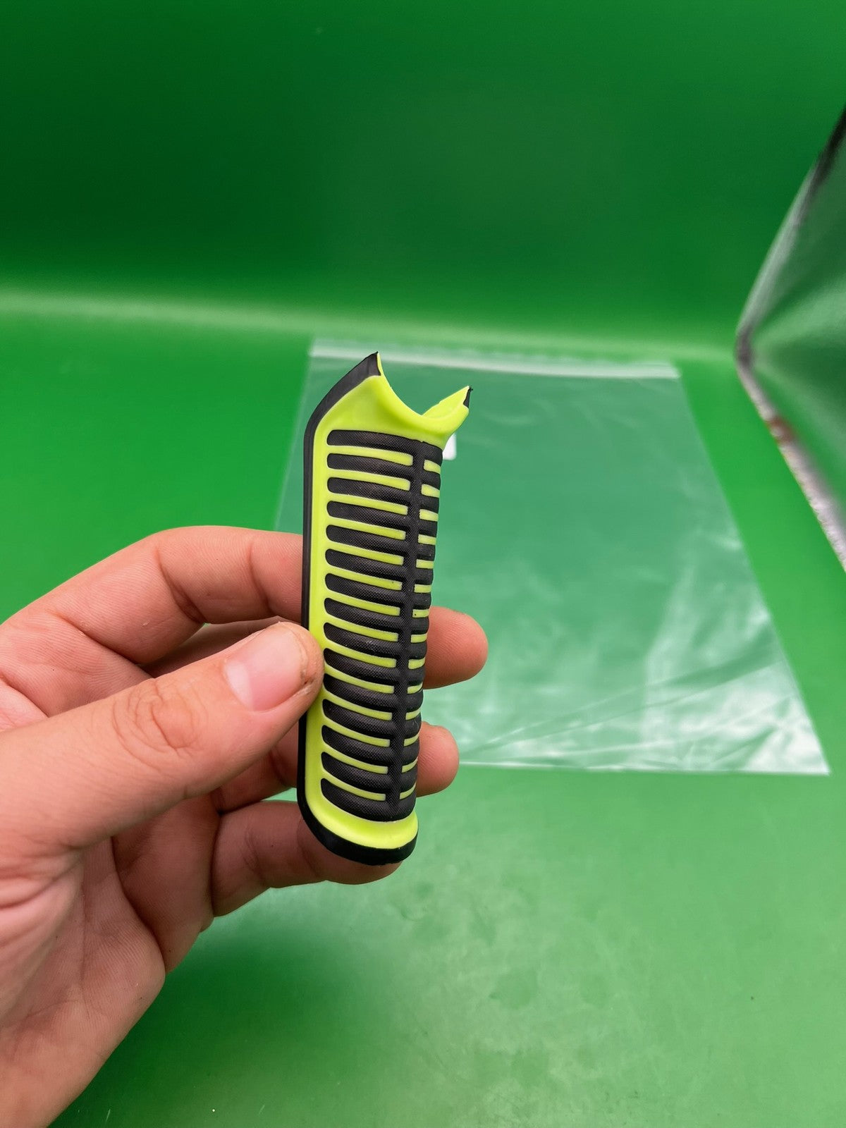 DLX Luxe ICE Luxe X Front Rubber Grip Cover Lime Green Black