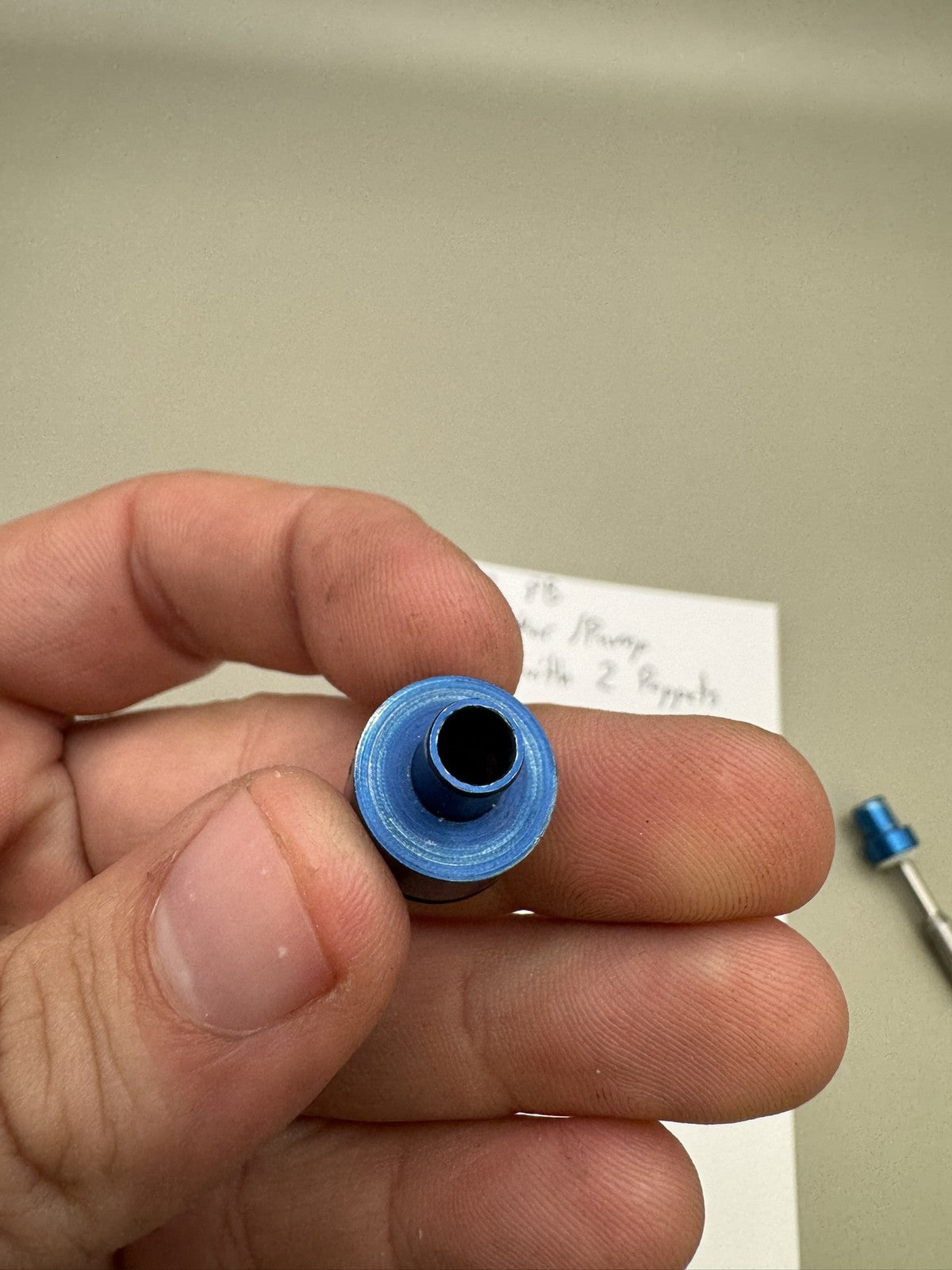 CCM Autococker Pump Valve with 2 Poppets Blue Silver