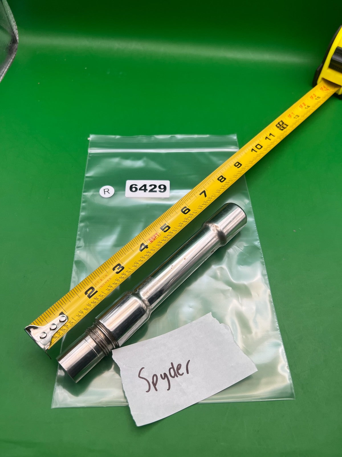 Spyder Dye Chrome Barrel Back .689 Spyder Thread Silver