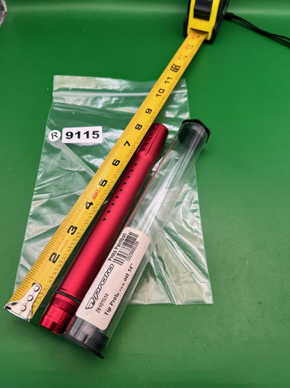 Proto Paintball 14in Barrel Tip Red Aluminum