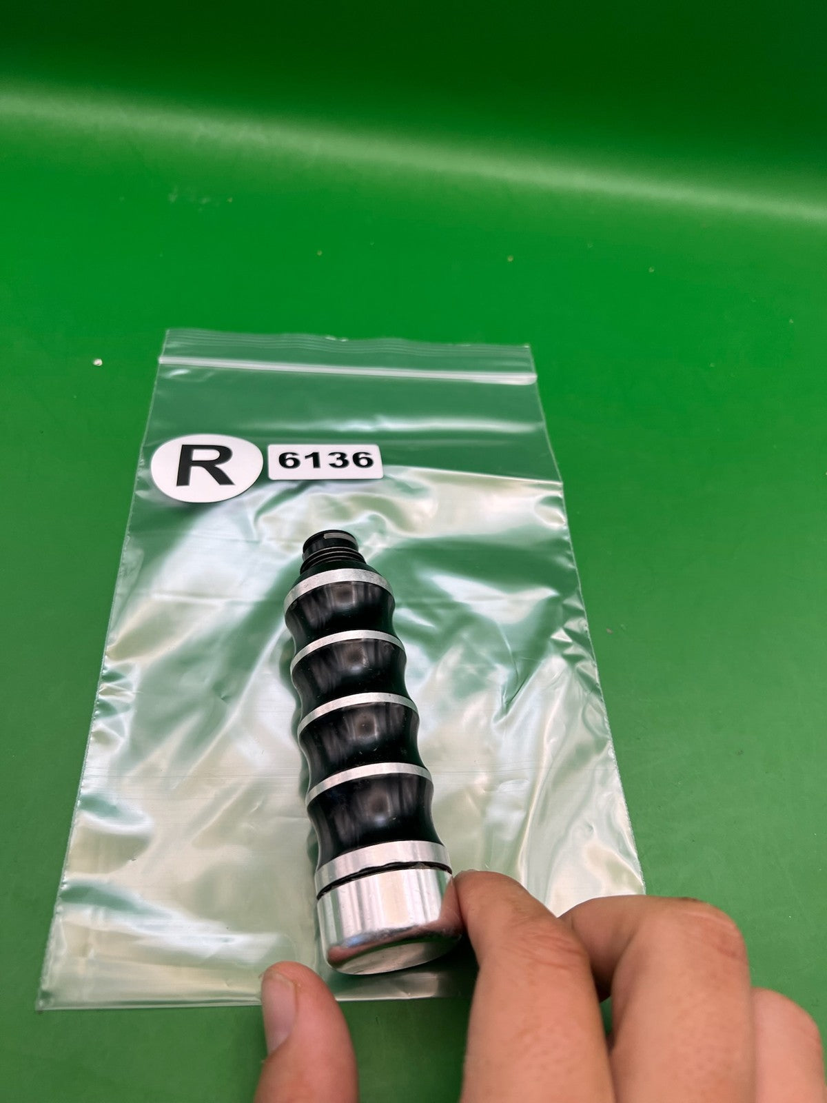 Gas Through Grip - used paintball gas through grip - black/silver