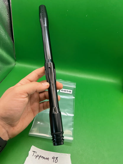 Tippmann 98 Two-Piece Barrel 14" Black - used paintball barrel (two-piece set) - black