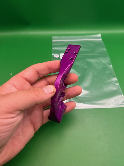 CP Custom Products Flame Drop Forward Purple Anodized Spyder Dovetail Mount