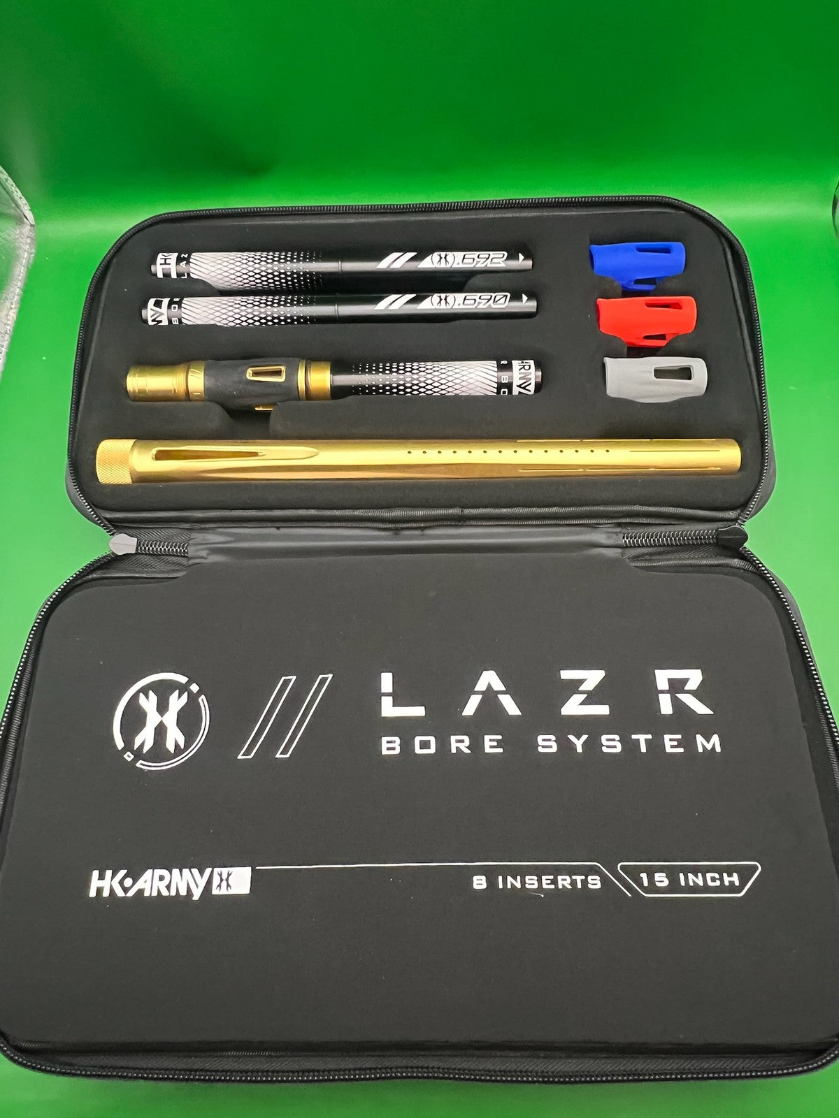 HK Army LAZR Bore System 15" Gold Black 8 Insert Complete Barrel Kit