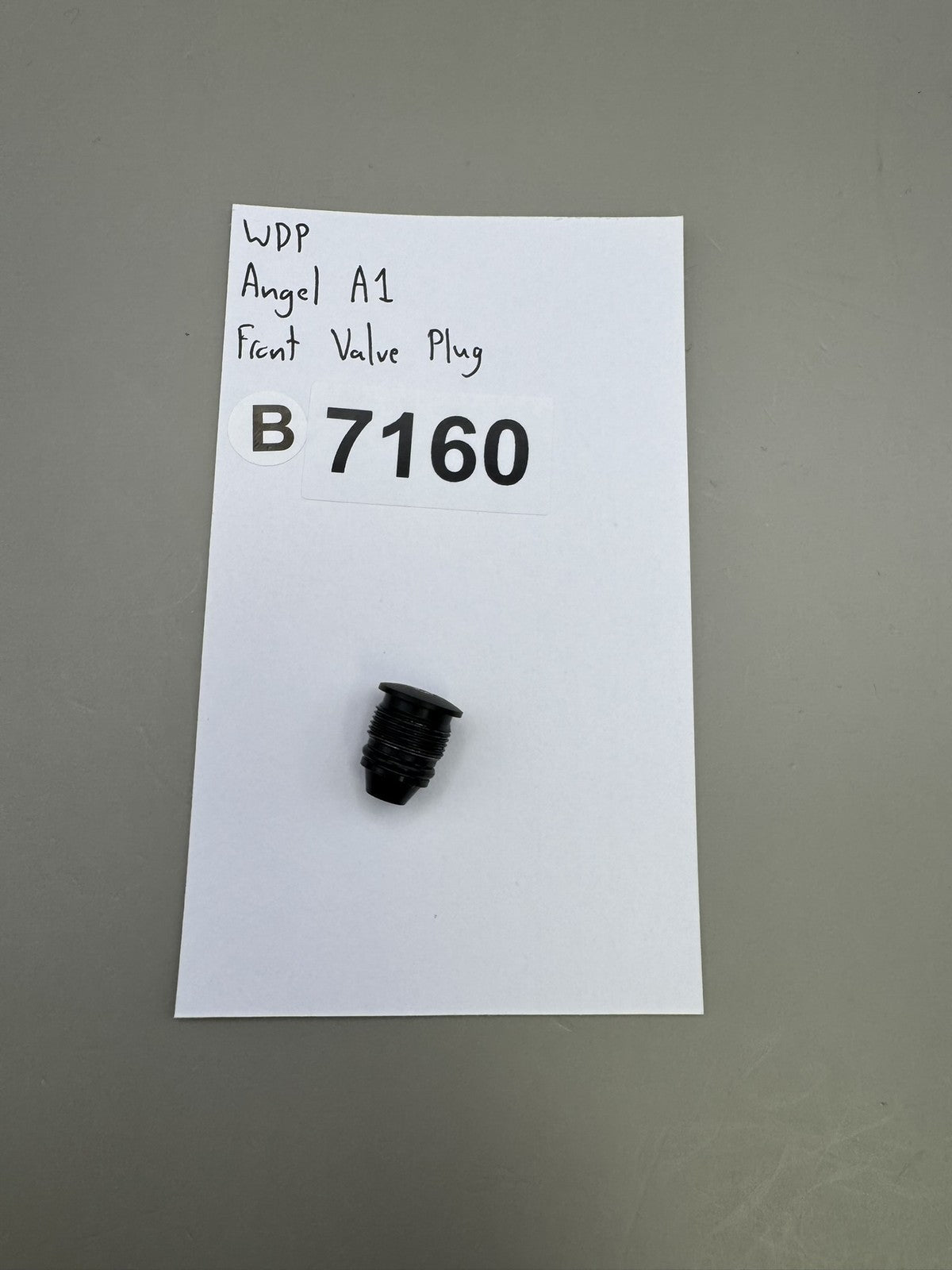 WDP Angel A1 Front Valve Plug Black