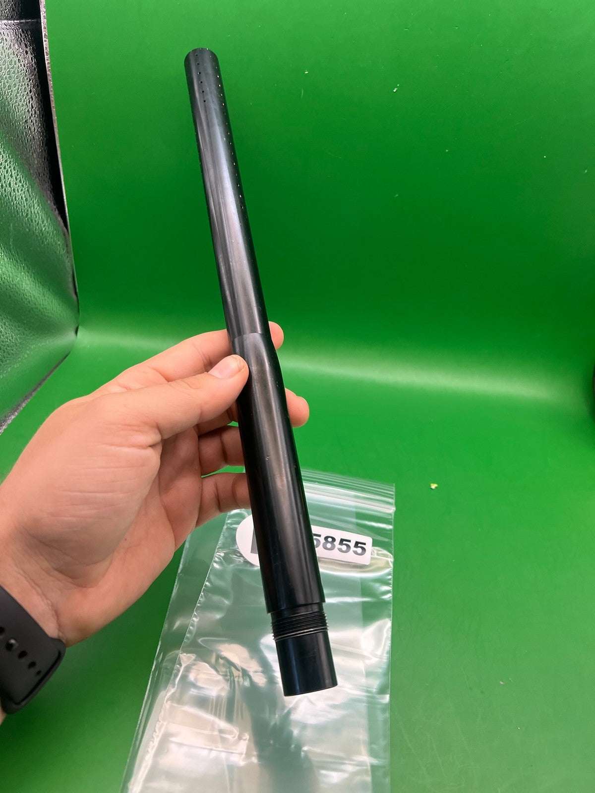 Autococker Matrix Barrel 14" .693 Black - used paintball barrel - black