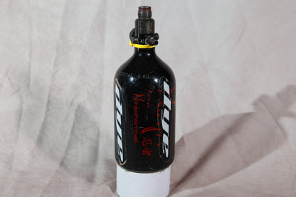 Ninja Paintball 35ci HPA Air Tank Black Dye Logo with Regulator