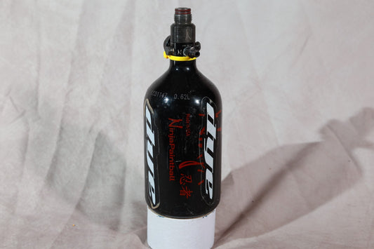 Ninja Paintball 35ci HPA Air Tank Black Dye Logo with Regulator