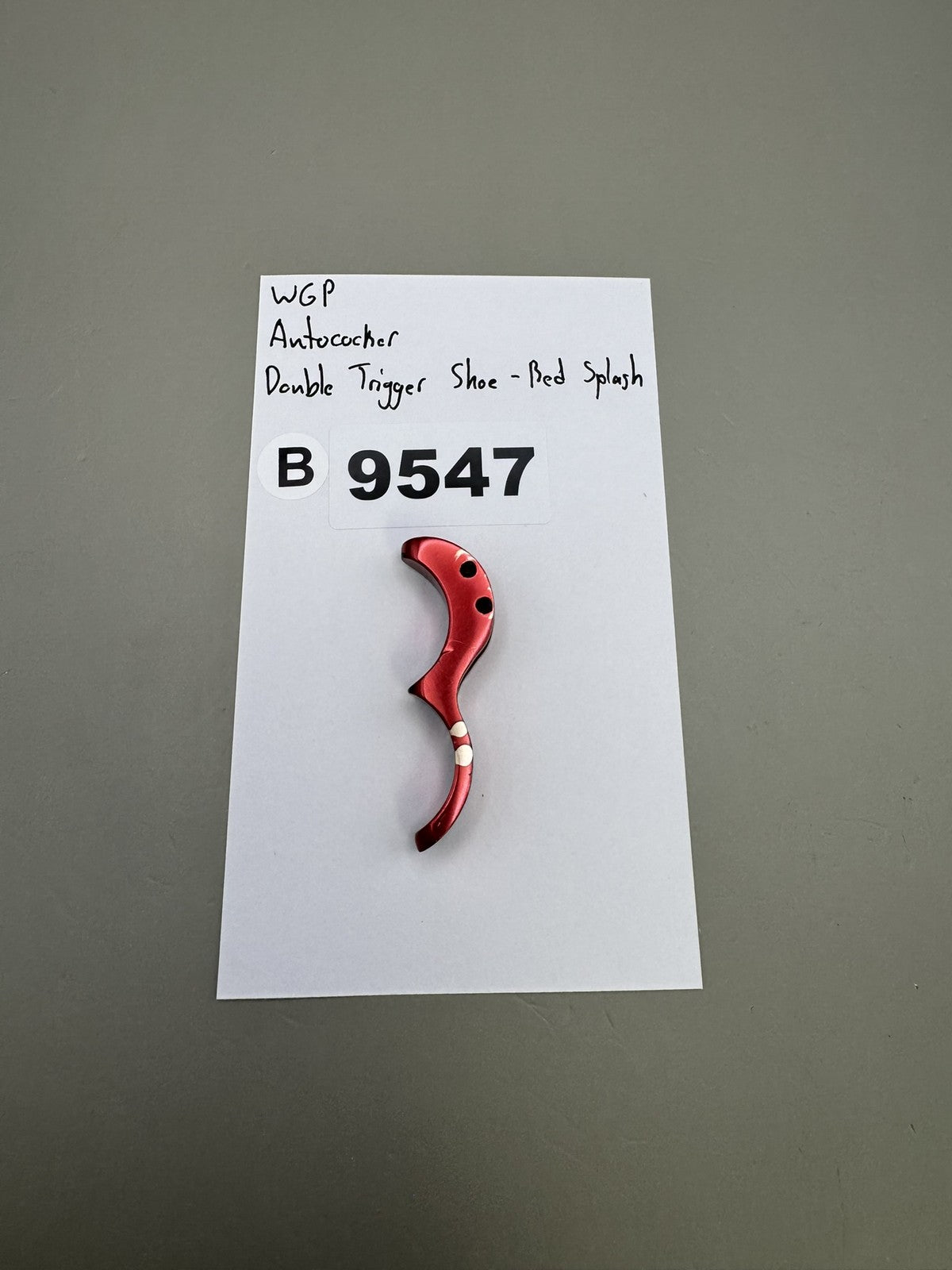 WGP Autococker Double Trigger Shoe - Red Splash