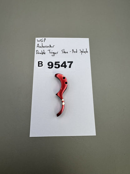 WGP Autococker Double Trigger Shoe - Red Splash